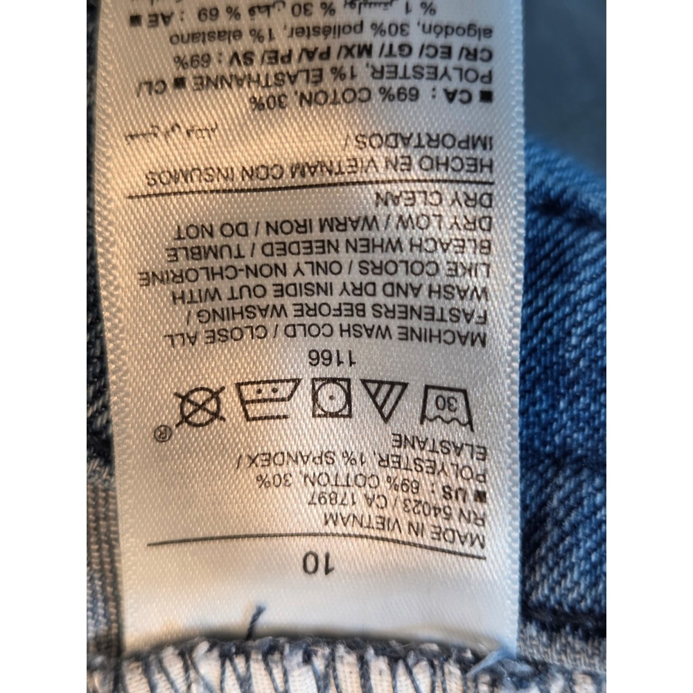 526 Old Navy Women's Size 10 Light Wash Straight Leg Jeans High Rise Denim - Picture 9 of 15